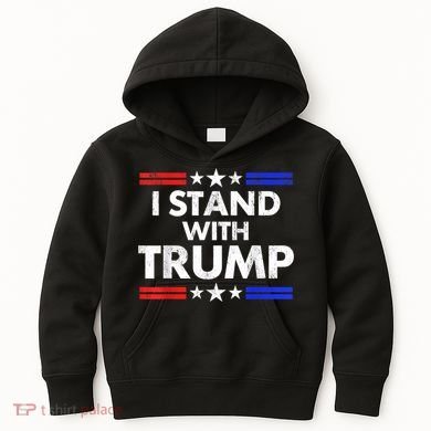 I Stand With Trump Kids Hoodie