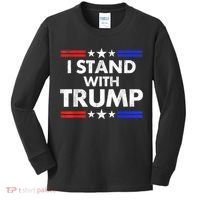 I Stand With Trump Kids Long Sleeve Shirt thumb 0