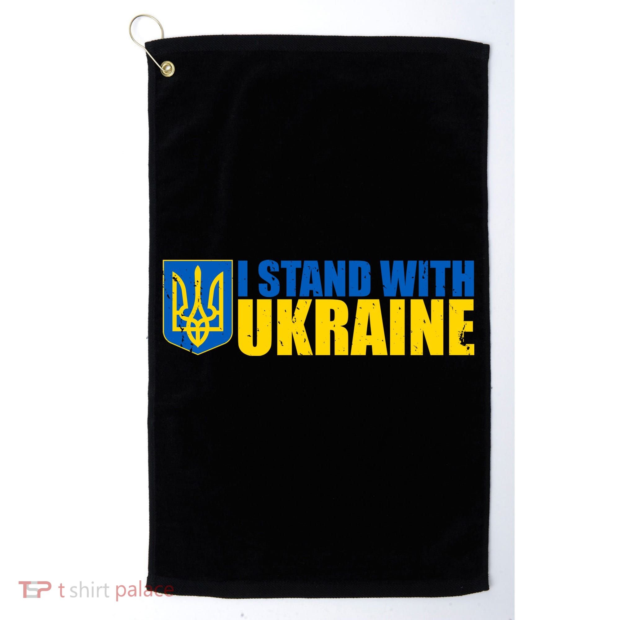 I Stand With Ukraine War Golf Towel