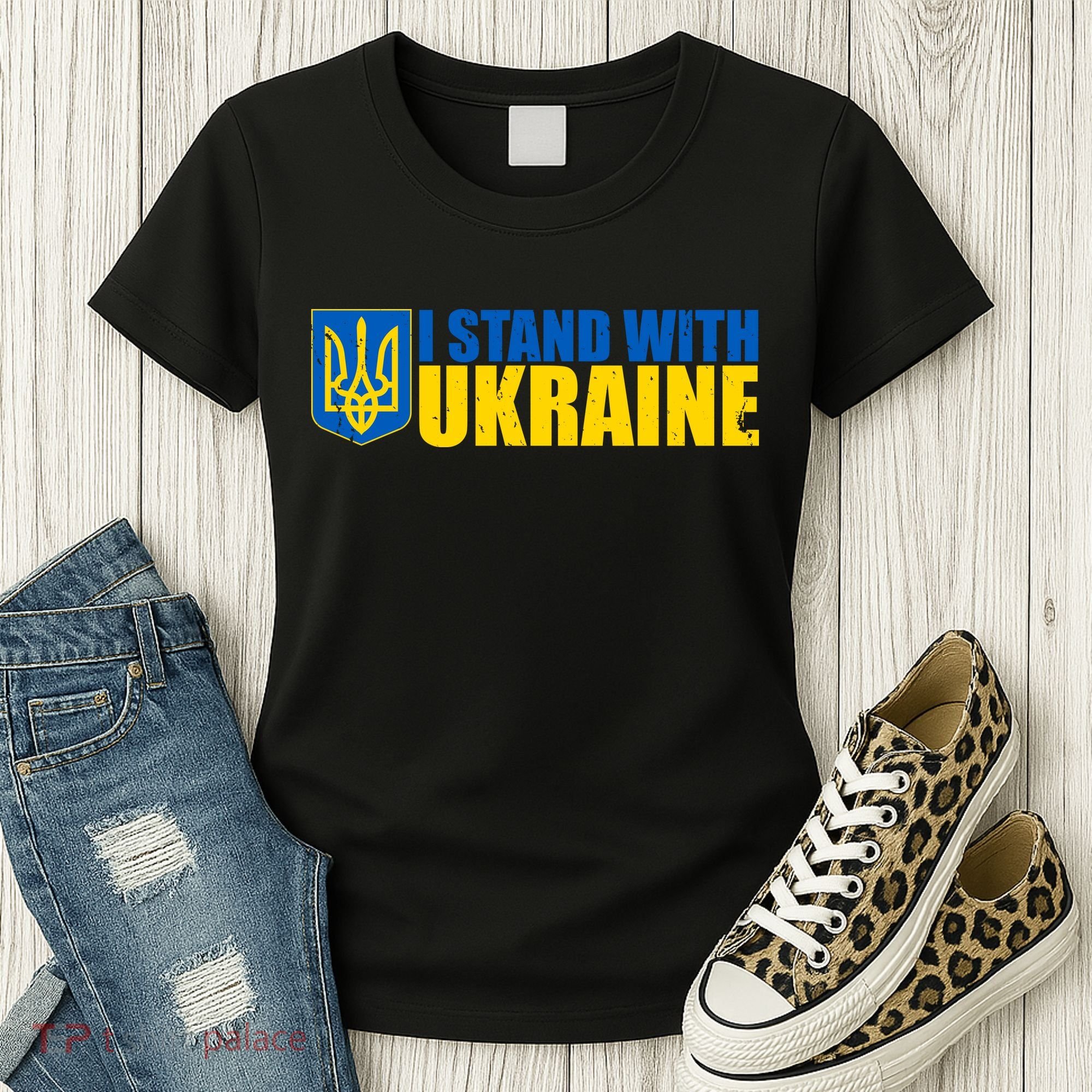 I Stand With Ukraine War Women's T-Shirt