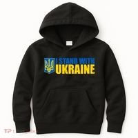 I Stand With Ukraine War Kids Hoodie thumb 0