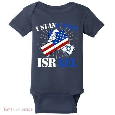 I Stand With Israel Baby Bodysuit