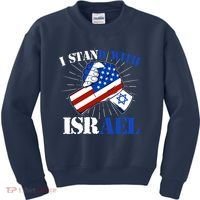 I Stand With Israel Kids Sweatshirt thumb 0