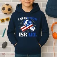 I Stand With Israel Kids Hoodie thumb 2