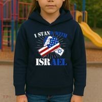 I Stand With Israel Kids Hoodie thumb 3