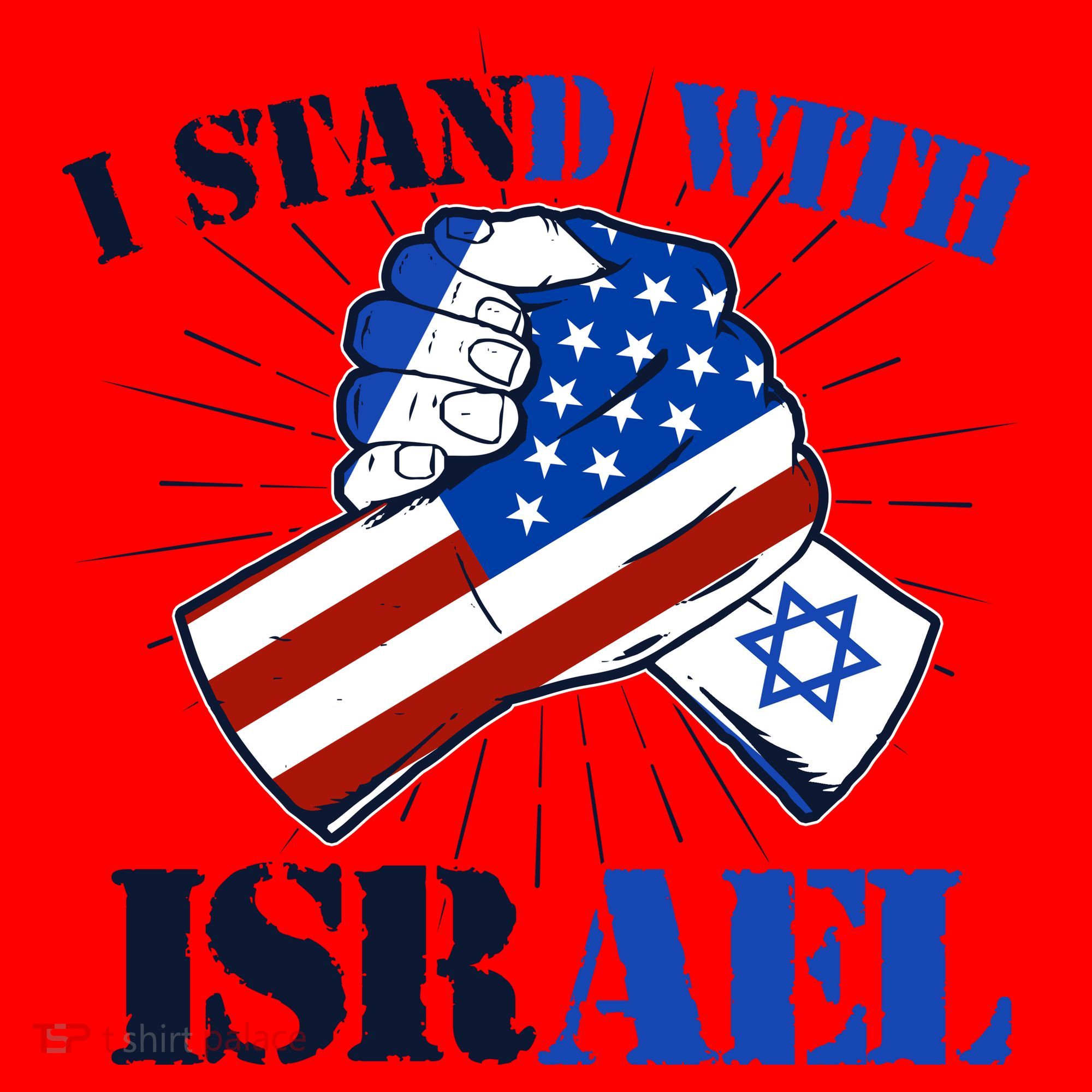 I Stand With Israel Santa Hat