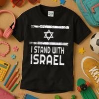 I Stand With Israel Kids T-Shirt thumb 3