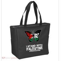 I Stand With Palestine Free Palestine Butterfly Tote Bag thumb 2