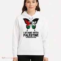 I Stand With Palestine Free Palestine Butterfly Hoodie thumb 5