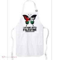 I Stand With Palestine Free Palestine Butterfly Apron thumb 0