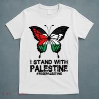 I Stand With Palestine Free Palestine Butterfly T-Shirt thumb 5