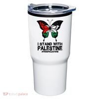 I Stand With Palestine Free Palestine Butterfly Tumbler thumb 0