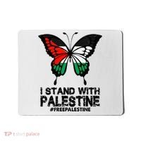 I Stand With Palestine Free Palestine Butterfly Mousepad thumb 0
