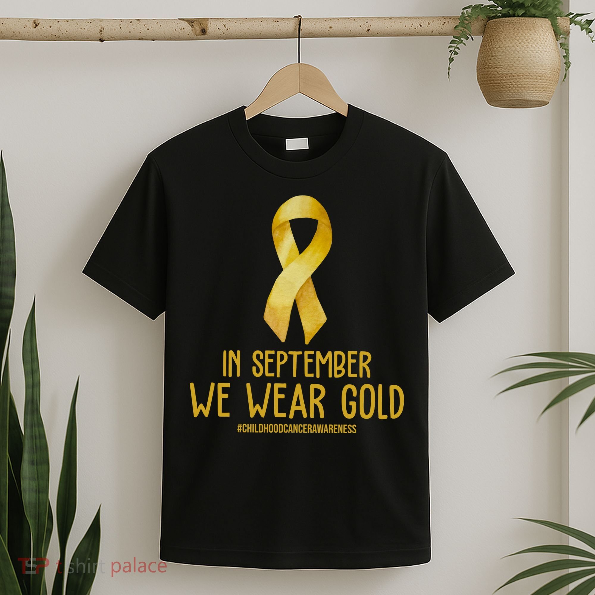 In September We Wear Gold Childhood Cancer T-Shirt