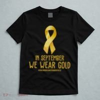 In September We Wear Gold Childhood Cancer T-Shirt thumb 5