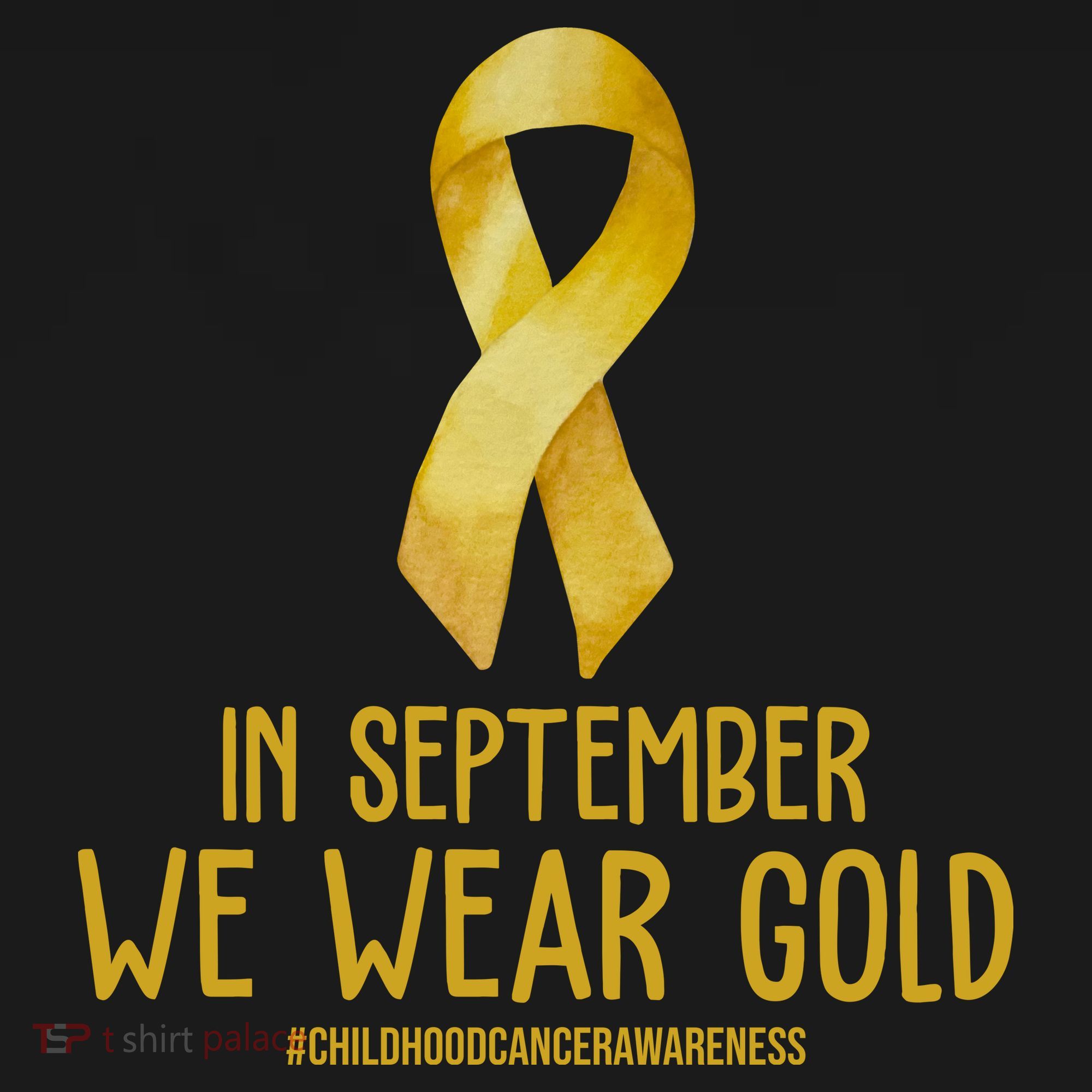 In September We Wear Gold Childhood Cancer T-Shirt