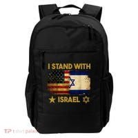 I Stand With Israel America Flag Backpack thumb 0