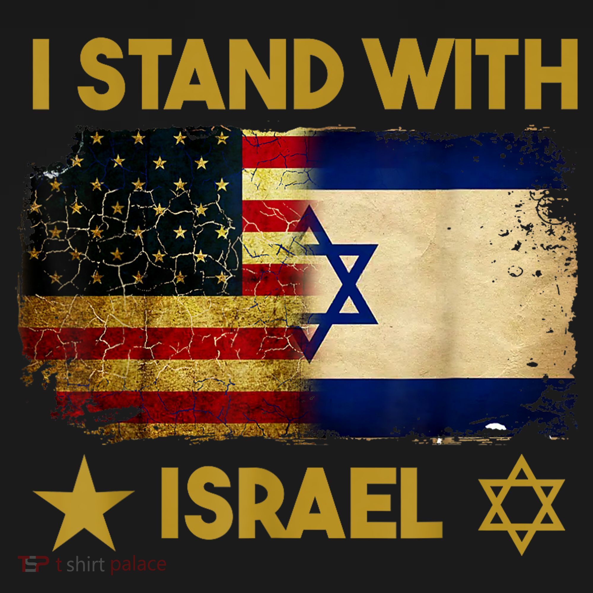 I Stand With Israel America Flag Backpack