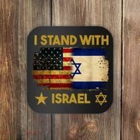 I Stand With Israel America Flag Coaster thumb 0