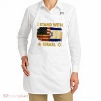 I Stand With Israel America Flag Apron thumb 2