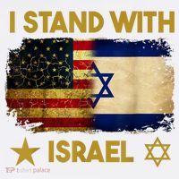 I Stand With Israel America Flag Sweatshirt thumb 3