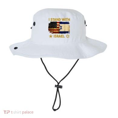 I Stand With Israel America Flag Bucket Hat