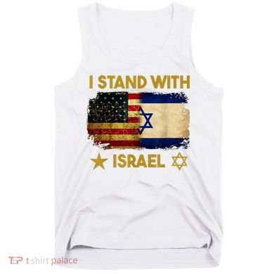 I Stand With Israel America Flag Tank Top