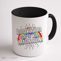 Innovation Starts With Imagination! Coffee Mug thumb 1