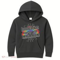 Innovation Starts With Imagination! Kids Hoodie thumb 0