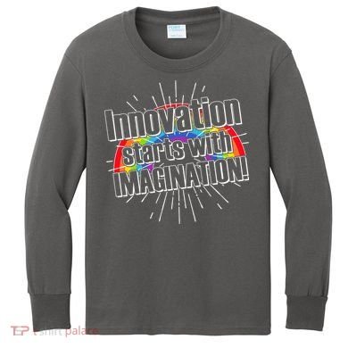 Innovation Starts With Imagination! Kids Long Sleeve Shirt