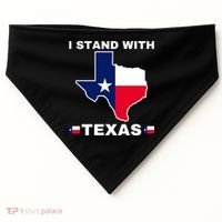 I Stand With Texas USA-Made Doggie Bandana thumb 0