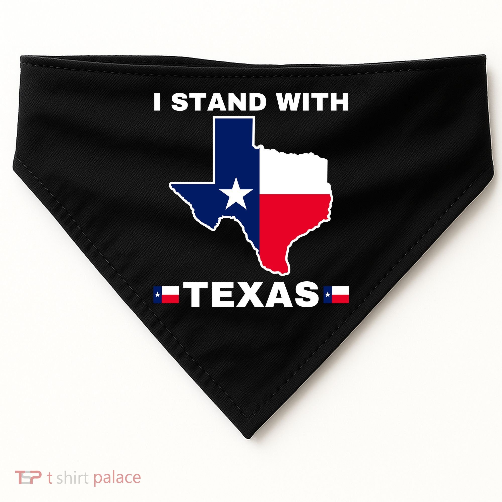I Stand With Texas USA-Made Doggie Bandana
