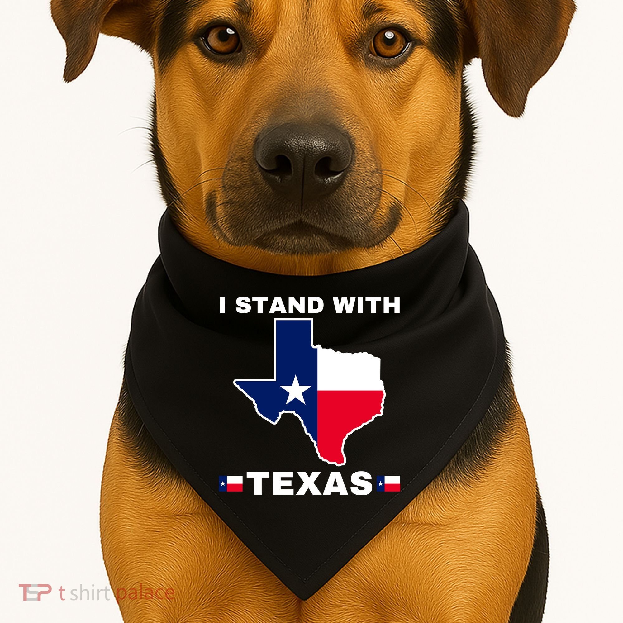 I Stand With Texas USA-Made Doggie Bandana