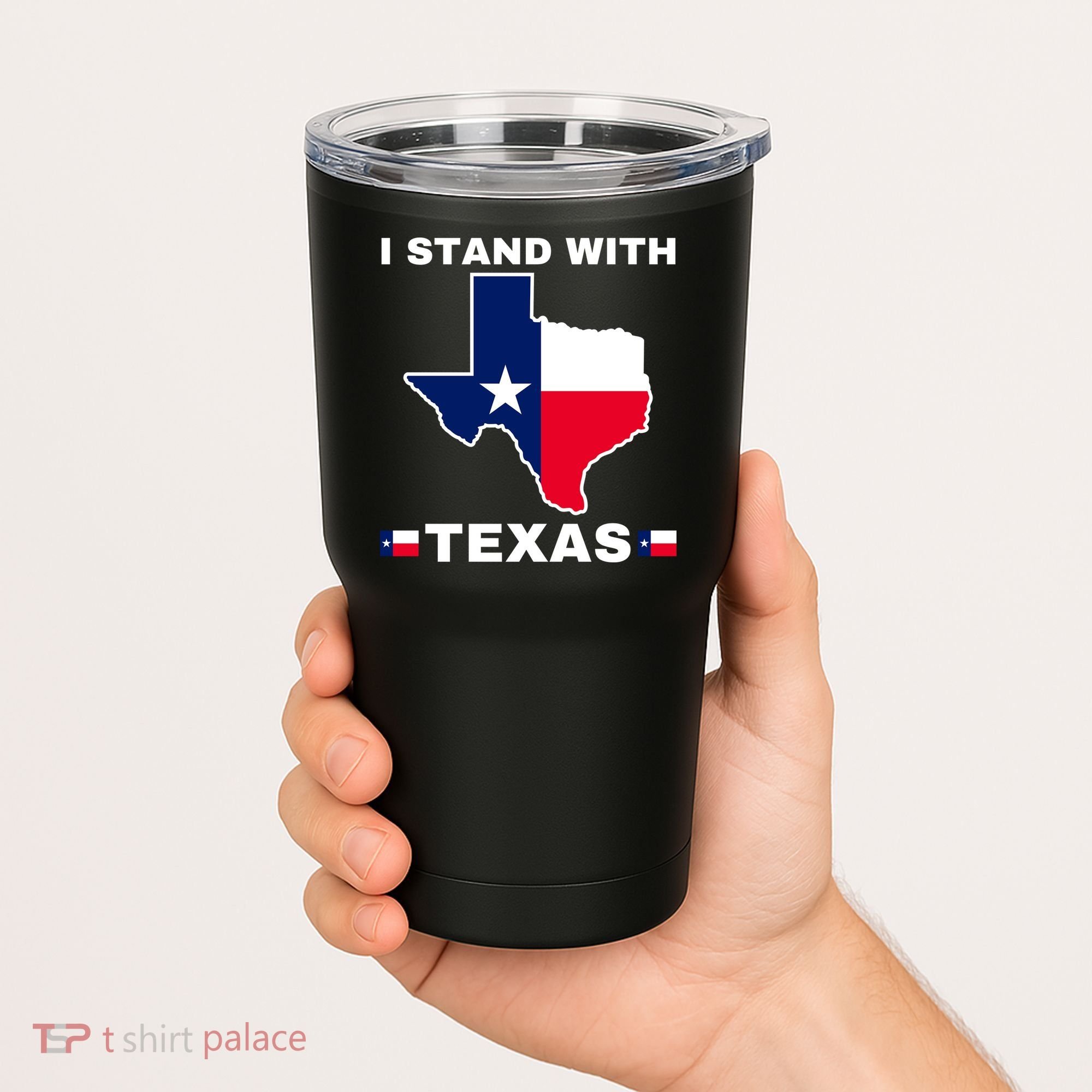I Stand With Texas Tumbler