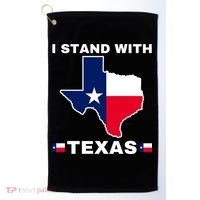 I Stand With Texas Golf Towel thumb 0