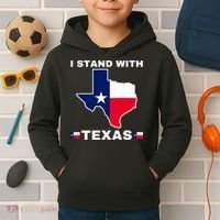 I Stand With Texas Kids Hoodie thumb 2