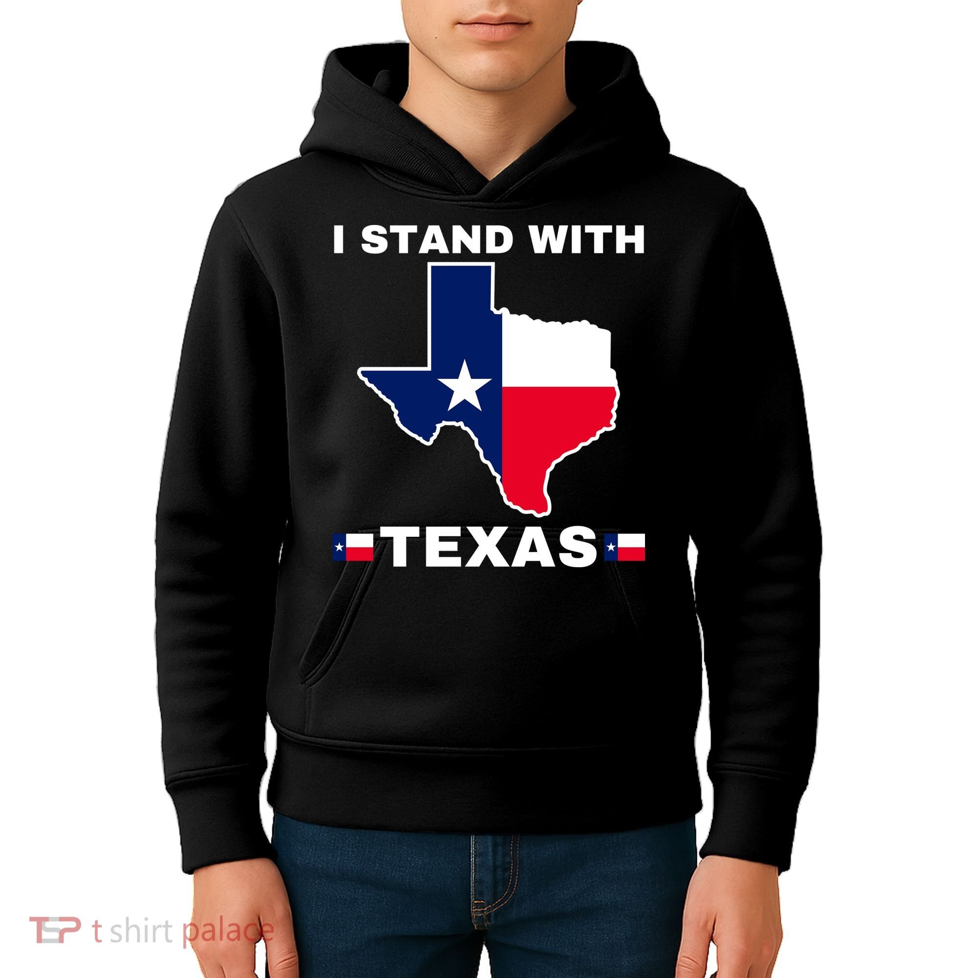 I Stand With Texas Kids Hoodie