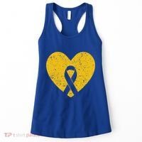 In September We Wear Gold Hood Cancer Awareness Ribbon Gift Women's Tank Top thumb 0