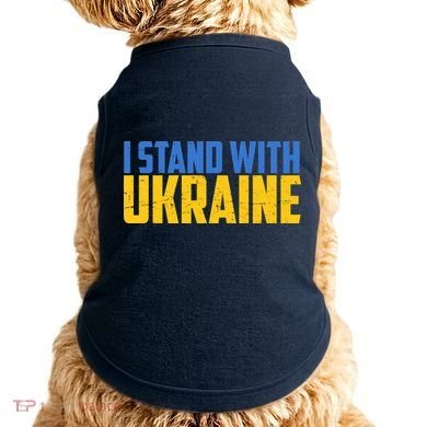 I Stand With Ukraine Support Ukraine Doggie Tank