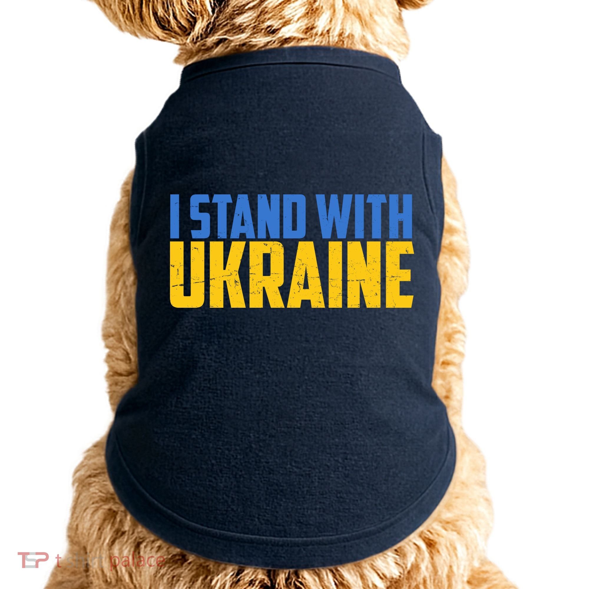 I Stand With Ukraine Support Ukraine Doggie Tank