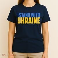I Stand With Ukraine Support Ukraine T-Shirt thumb 4