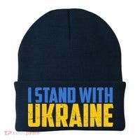 I Stand With Ukraine Support Ukraine Beanie thumb 0