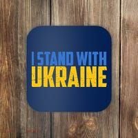 I Stand With Ukraine Support Ukraine Coaster thumb 0
