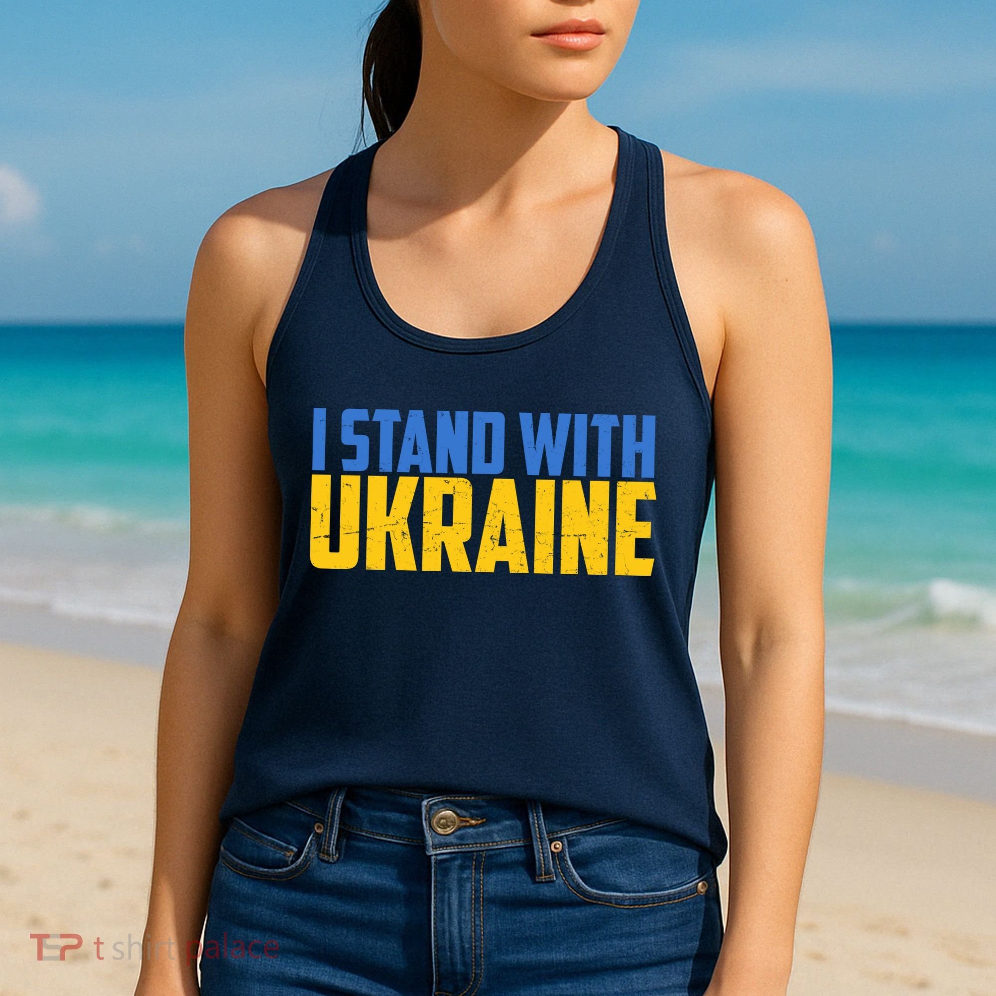I Stand With Ukraine Support Ukraine Women's Tank Top