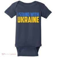 I Stand With Ukraine Support Ukraine Baby Bodysuit thumb 0