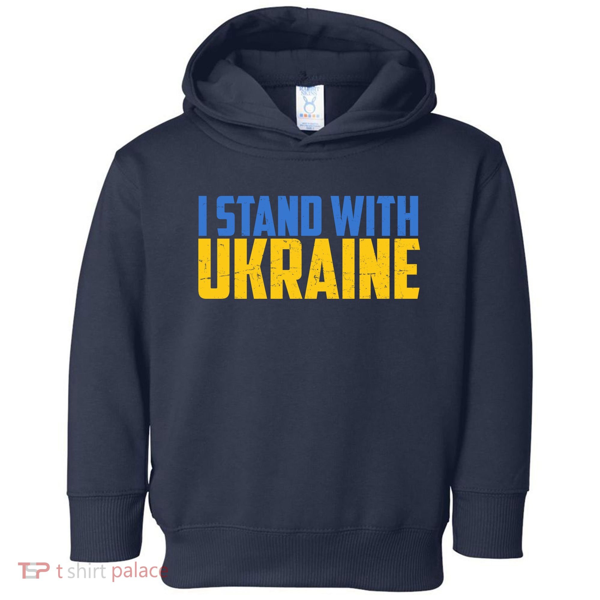 I Stand With Ukraine Support Ukraine Toddler Hoodie