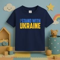 I Stand With Ukraine Support Ukraine Toddler T-Shirt thumb 3