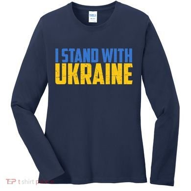 I Stand With Ukraine Support Ukraine Women's Long Sleeve Shirt