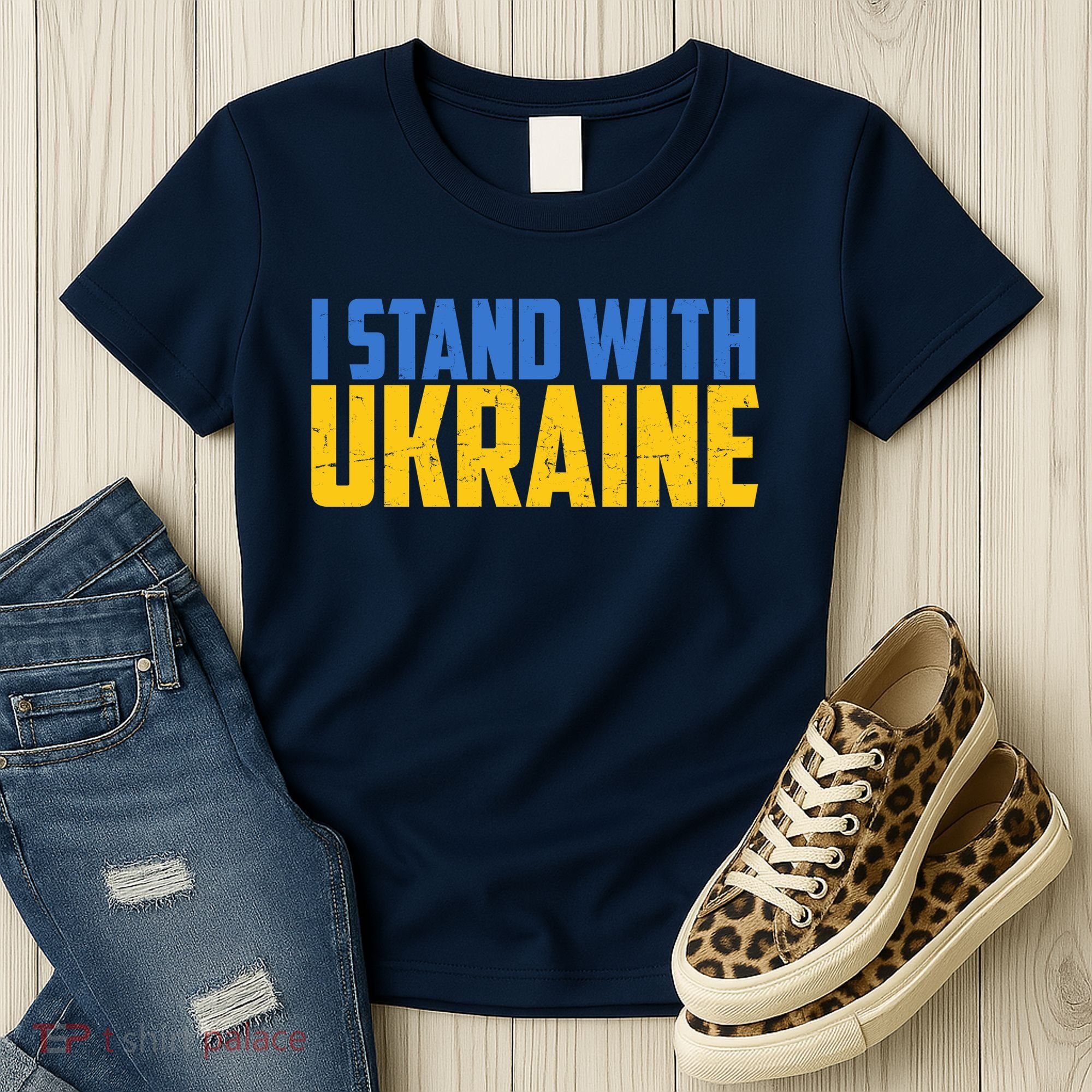 I Stand With Ukraine Support Ukraine Women's T-Shirt