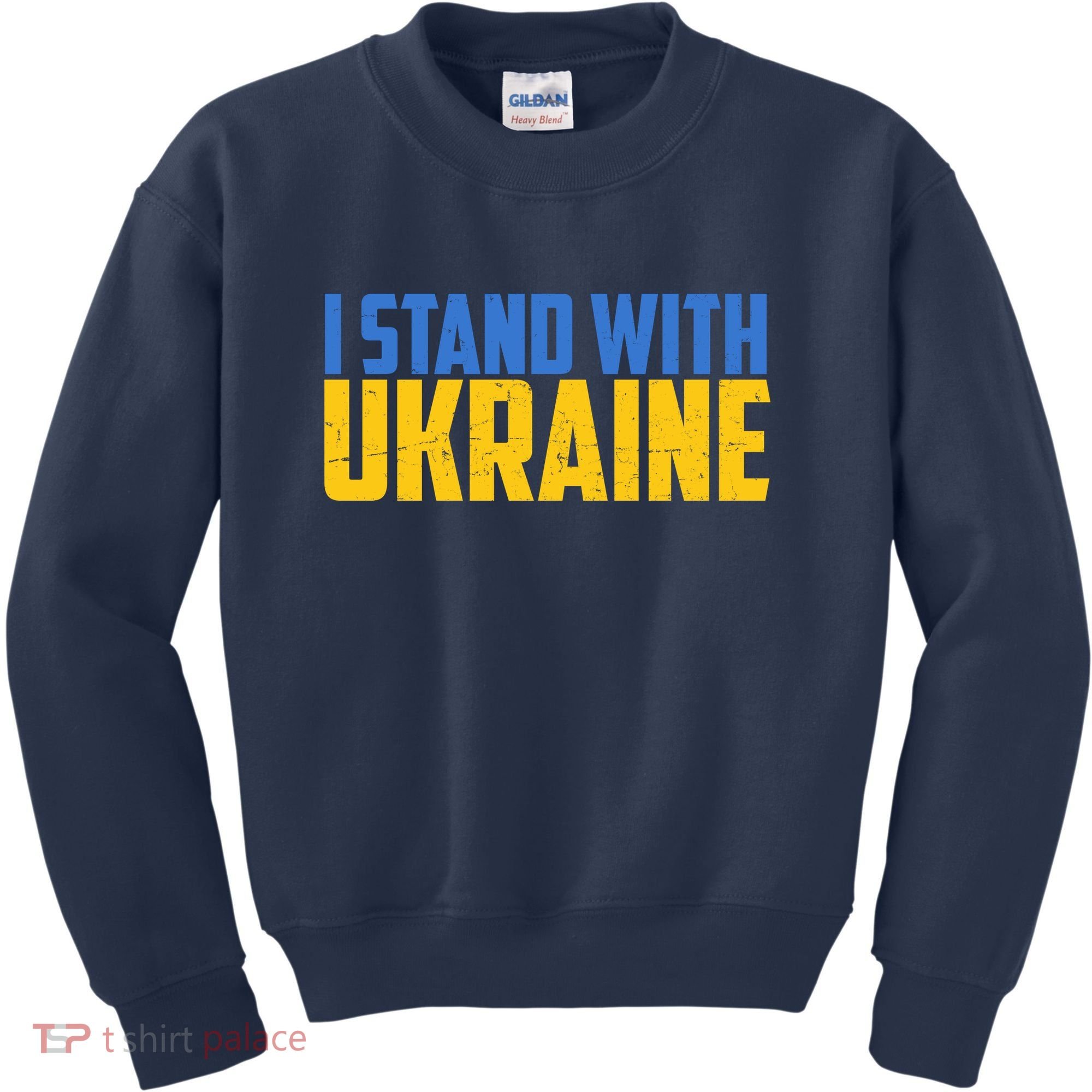 I Stand With Ukraine Support Ukraine Kids Sweatshirt
